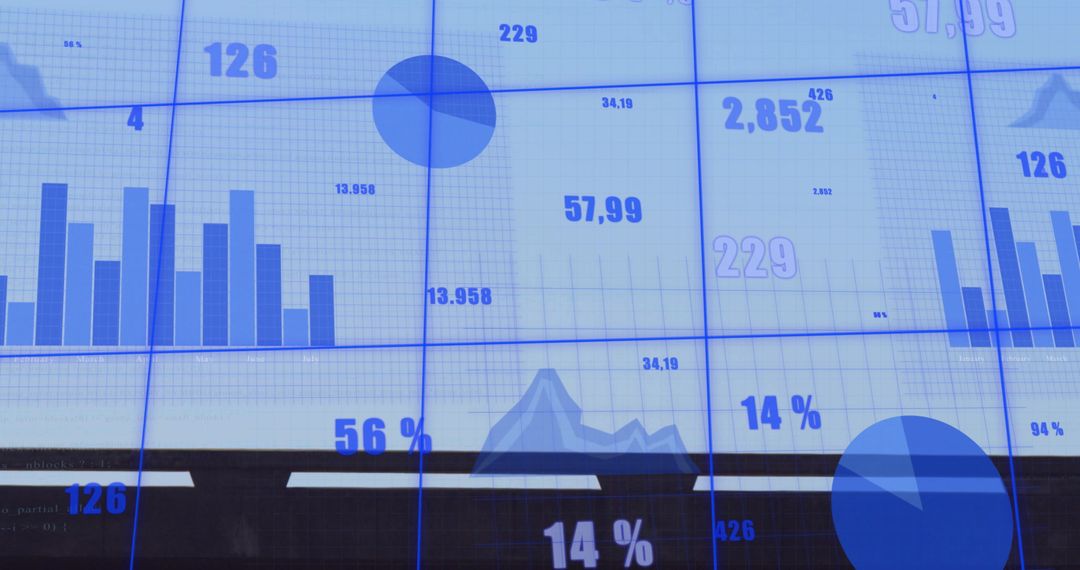 Digital Analytics Dashboard Displaying Interactive Data Charts