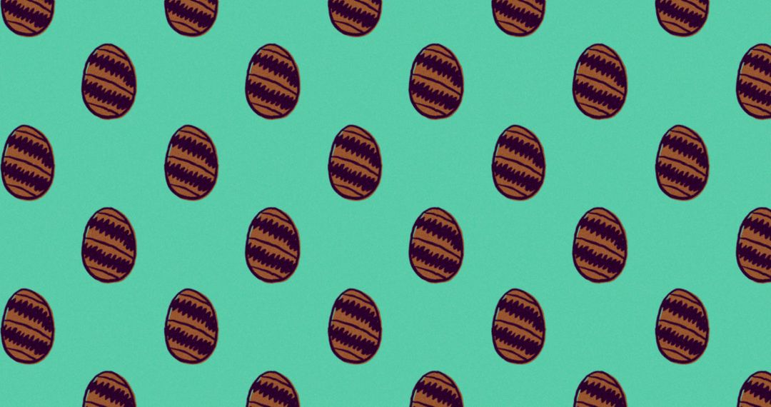 Seamless Loop Easter Egg Pattern on Green Backdrop - Free Images, Stock Photos and Pictures on Pikwizard.com