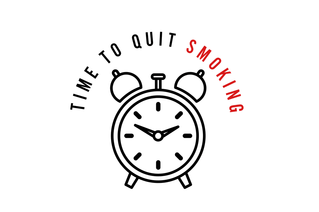 Motivating Alarm Clock for Quitting Smoking with Transparent Background