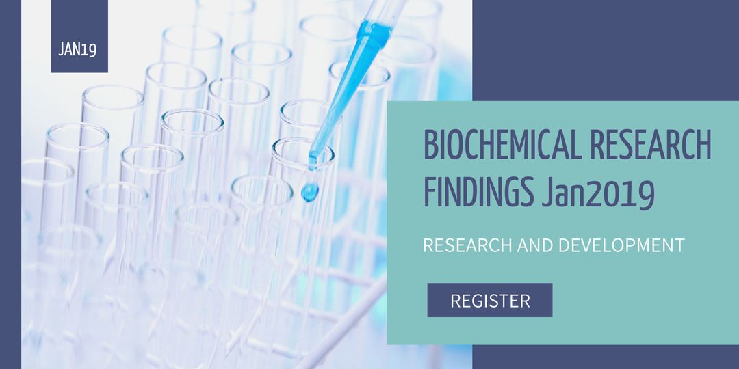 Biochemical Research Findings Event with Test Tubes Jan 2019 - Download Free Stock Templates Pikwizard.com