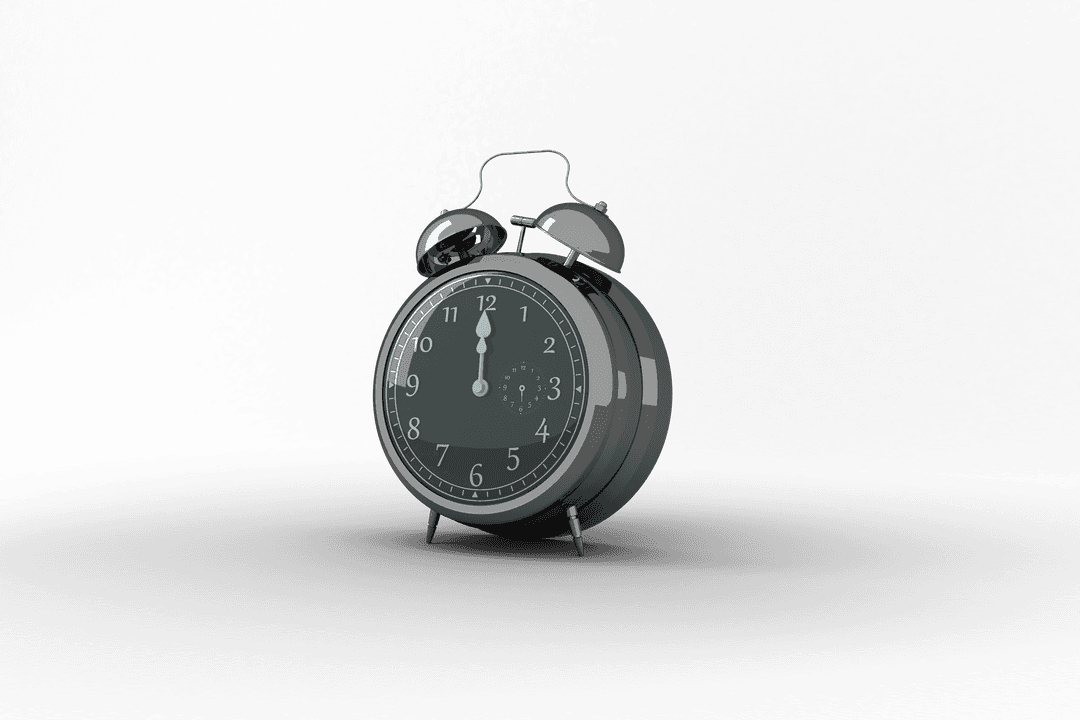 Vector Illustration of Alarm Clock on Transparent Background, Reflecting Time and Punctuality - Download Free Stock Images Pikwizard.com