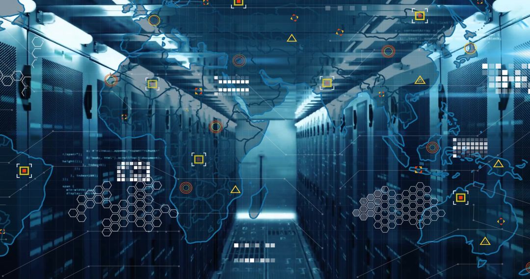 Global Data Processing in Server Network Environment