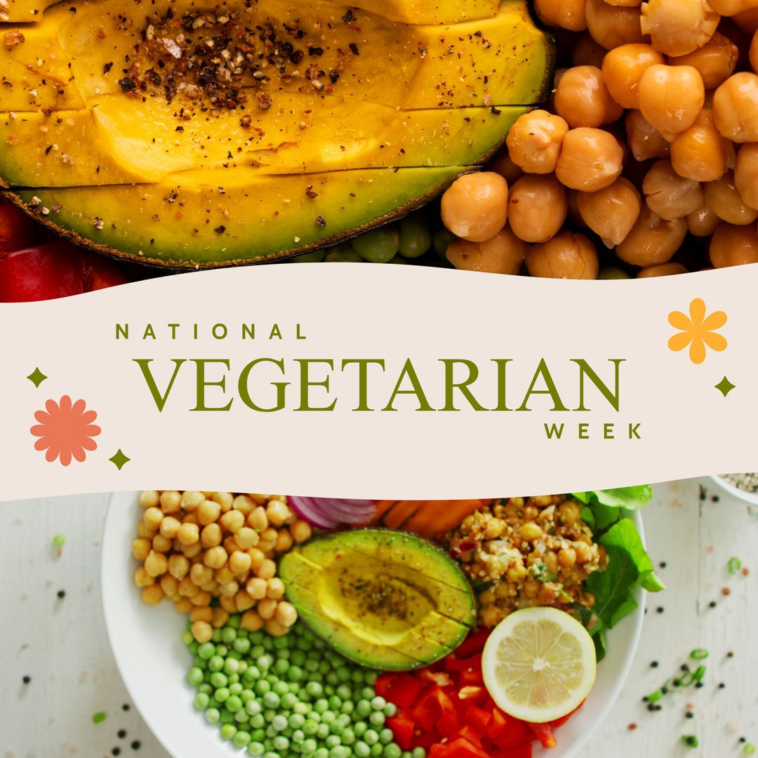 National Vegetarian Week Promotion with Vibrant Vegetable Spread