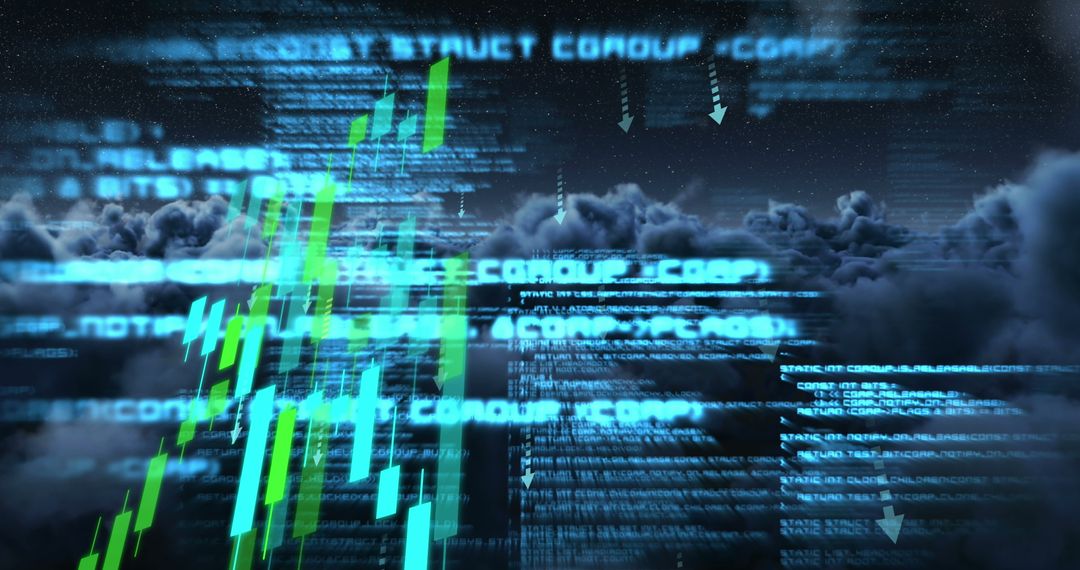 Digital Data Streams Flow Over Cloud Computing Network - Free Images, Stock Photos and Pictures on Pikwizard.com