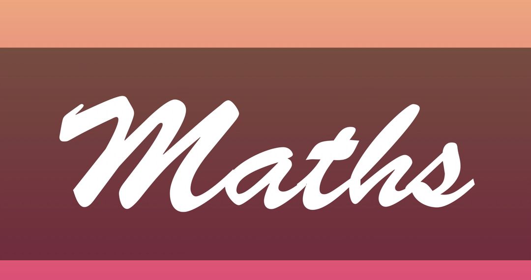 Mathematics Text on Striped Background Design