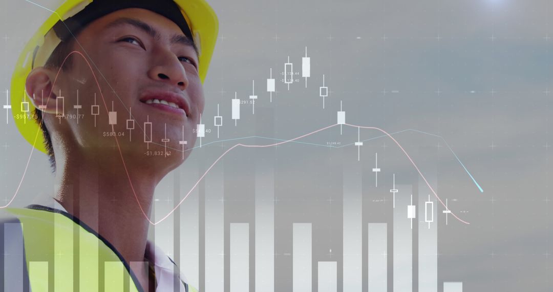 Asian Engineer Analyzing Stock Market Data Charts - Free Images, Stock Photos and Pictures on Pikwizard.com