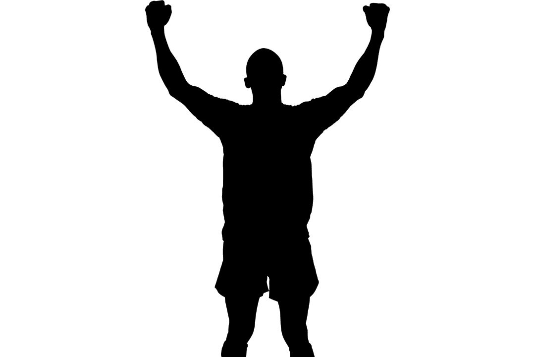 Digital Silhouette of Male Football Player Kicking Ball with Transparent Background