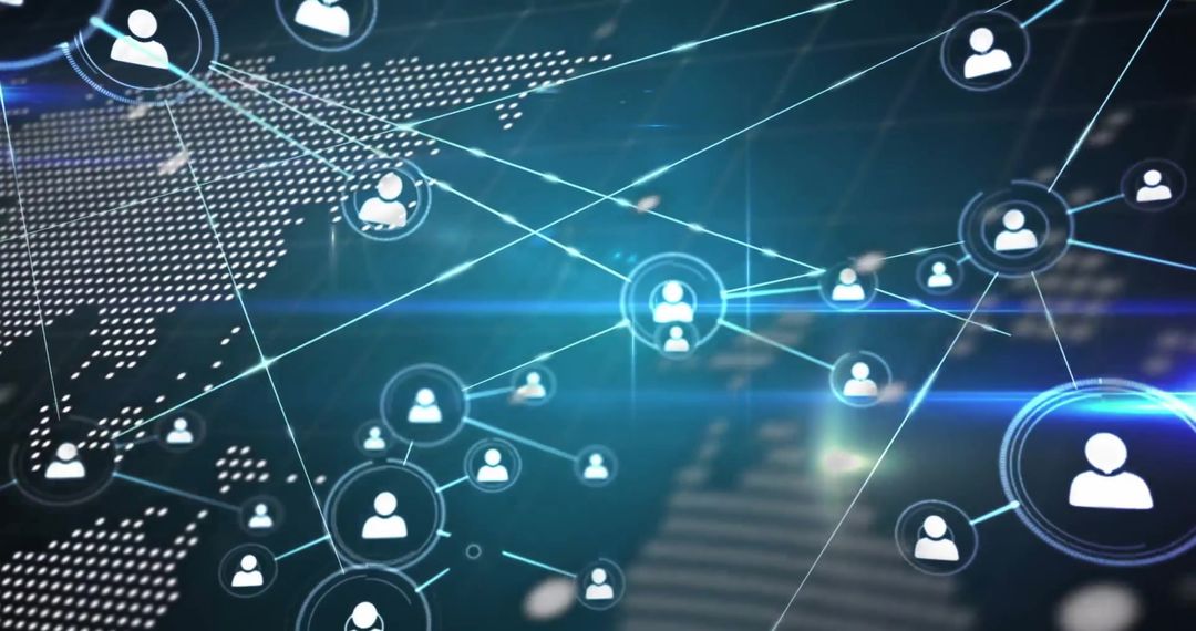 Global Digital Networking and Data Processing Visualization - Free Images, Stock Photos and Pictures on Pikwizard.com