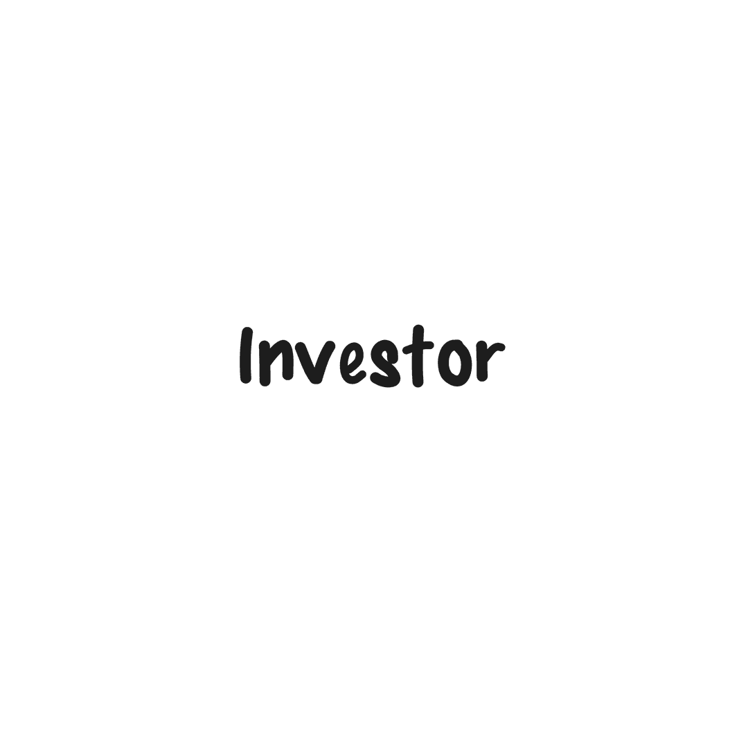 Investor Text Isolated Transparent Illustration Design