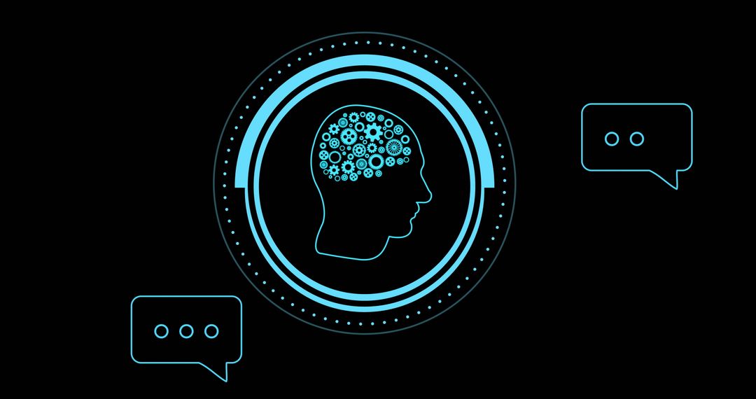 Artificial Intelligence Brain Interface Concept