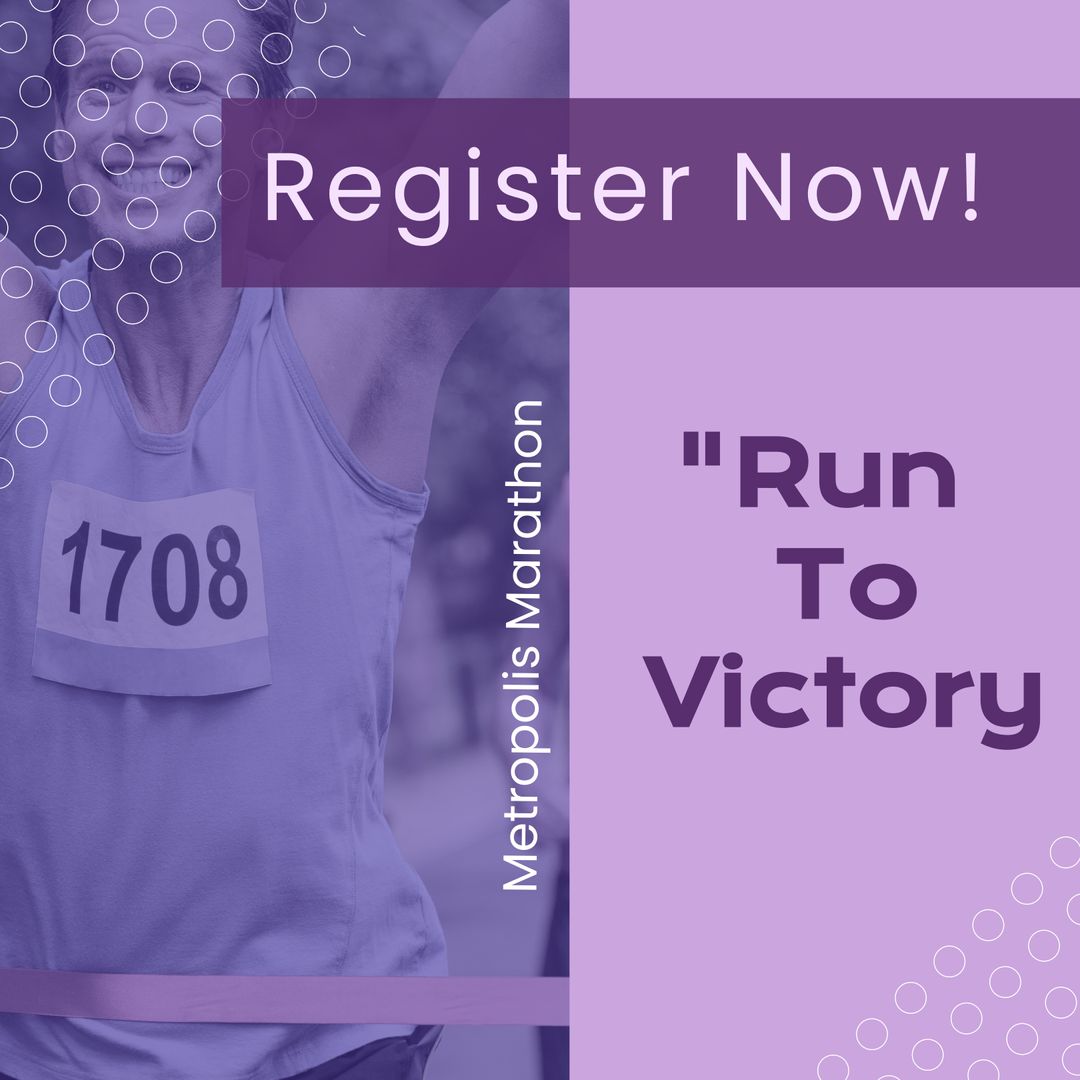 Motivational Marathon Registration Poster