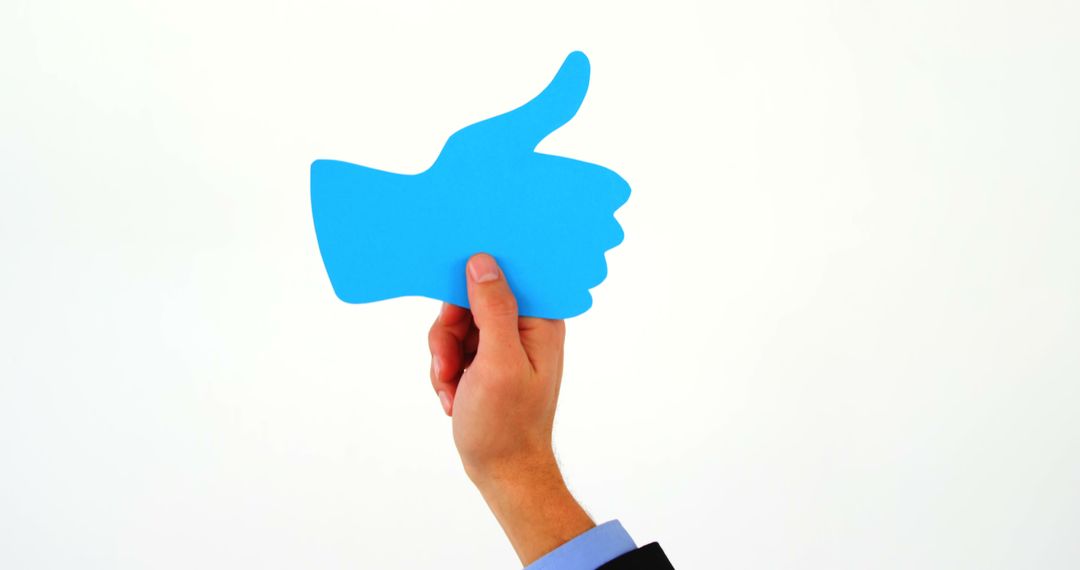 Approving Thumbs Up Gesture in Social Context