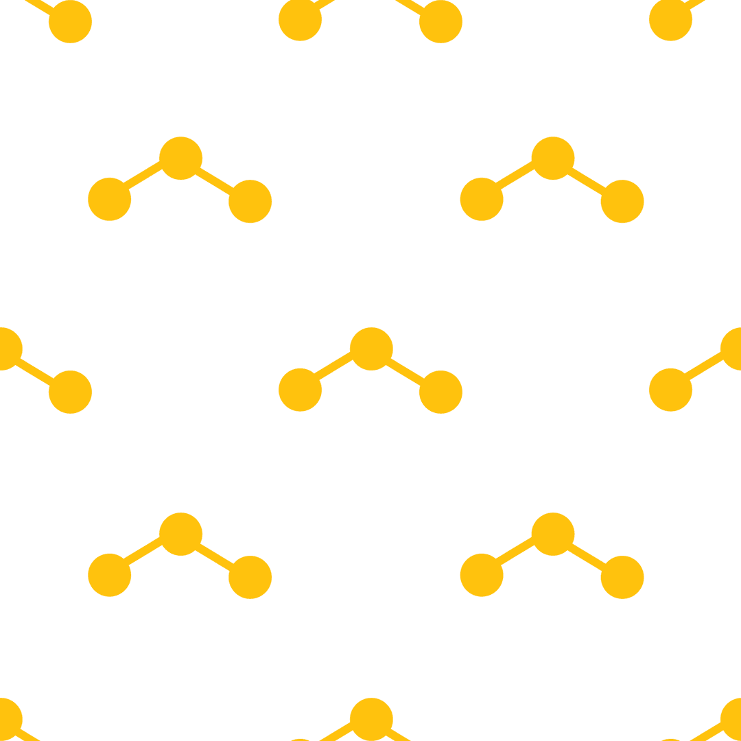 Yellow geometric pattern on transparent background for digital design