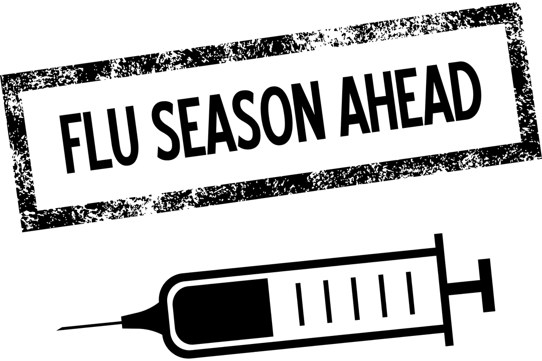 Flu Season Ahead Vector Illustration Transparent Background