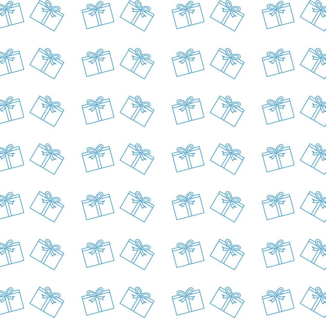 Seamless Repeating Blue Icons on Transparent Background
