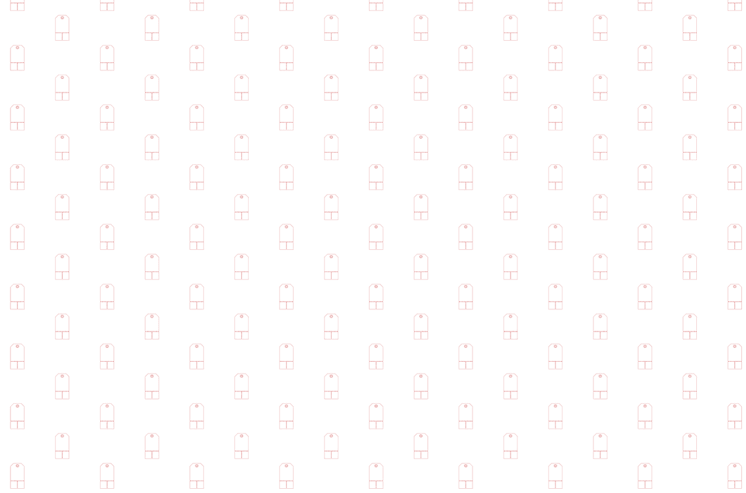 Seamless Red Tags Pattern on Transparent Background