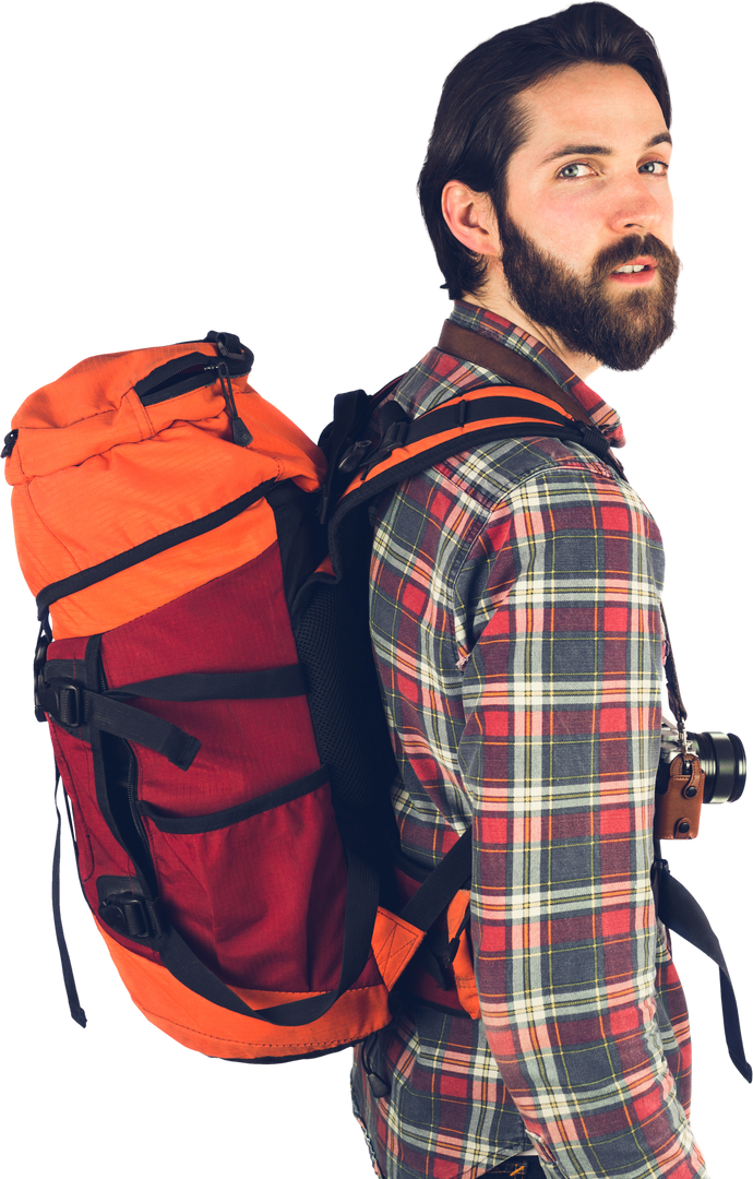 Young Hiker Wearing Backpack with Transparent Background - Download Free Stock Images Pikwizard.com