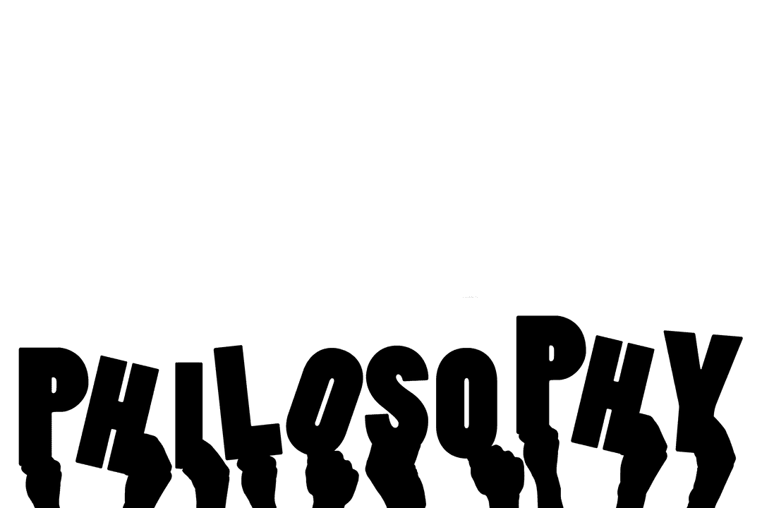 Philosophy Concept Text Vector on Transparent Background