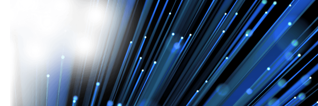 Transparent Digital Illustration of Blue Light Trails in Motion