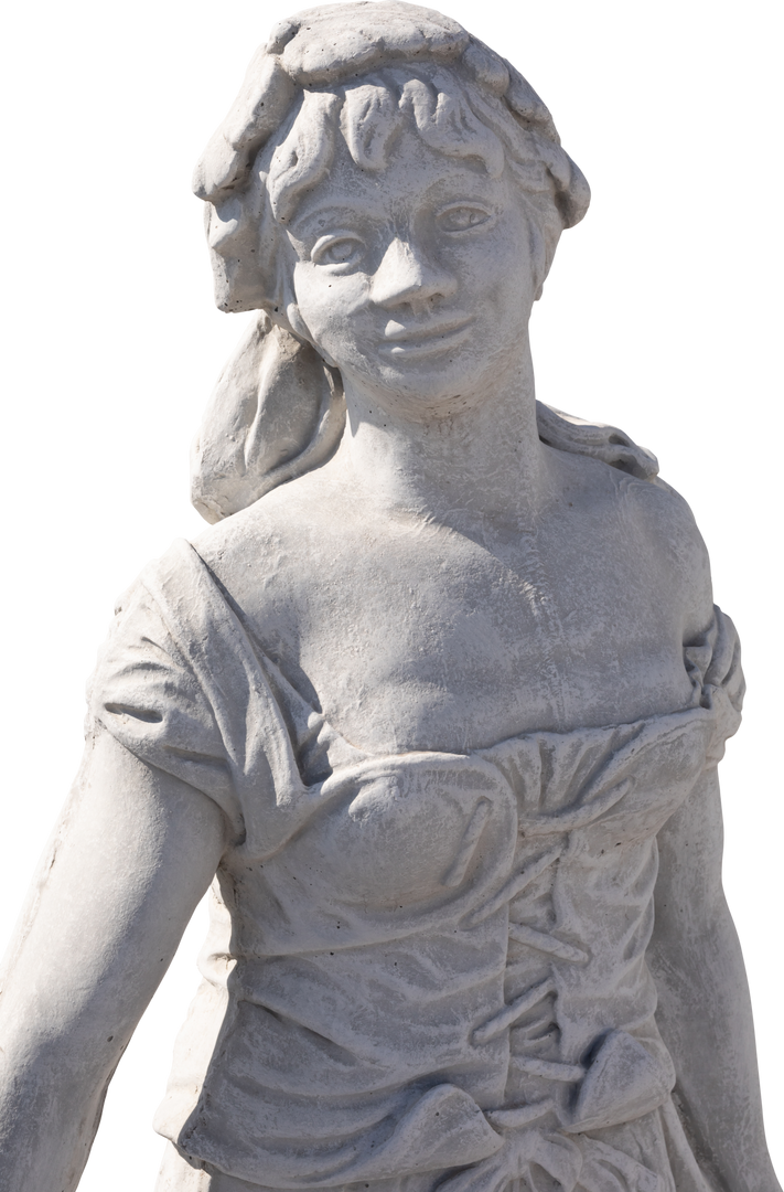 Weathered Classical Style Sculpture of Woman on Transparent Background - Download Free Stock Images Pikwizard.com