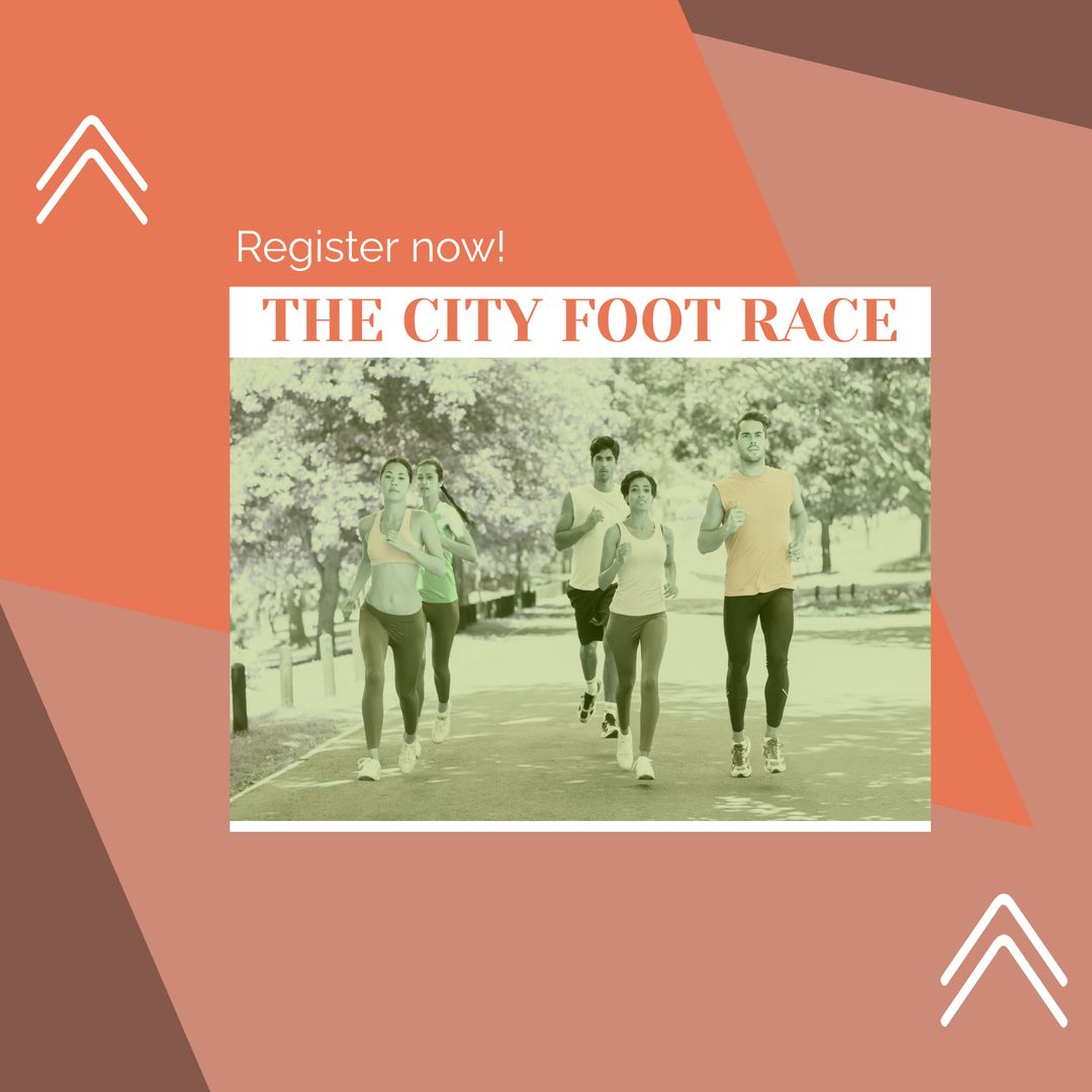 Group of Runners Participating in City Foot Race Event - Download Free Stock Templates Pikwizard.com