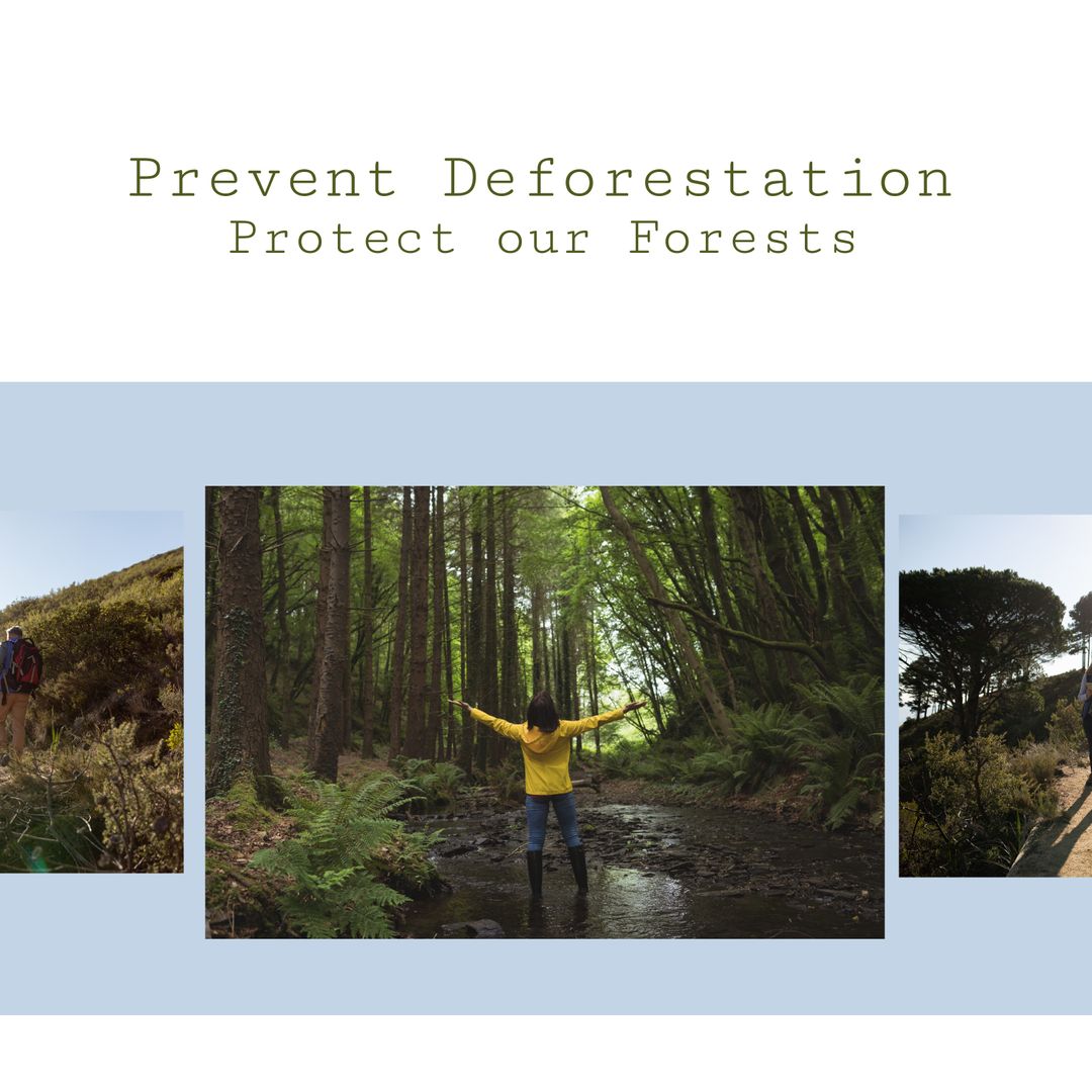 Forest Preservation Awareness Collage Celebrating Nature