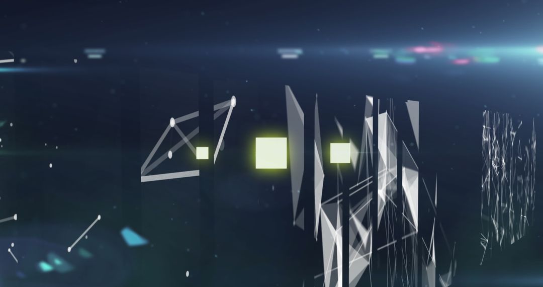 Futuristic digital network interface displaying data connections
