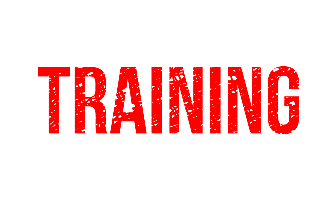 Digital Red Training Text on Transparent Background - Download Free Stock Images Pikwizard.com