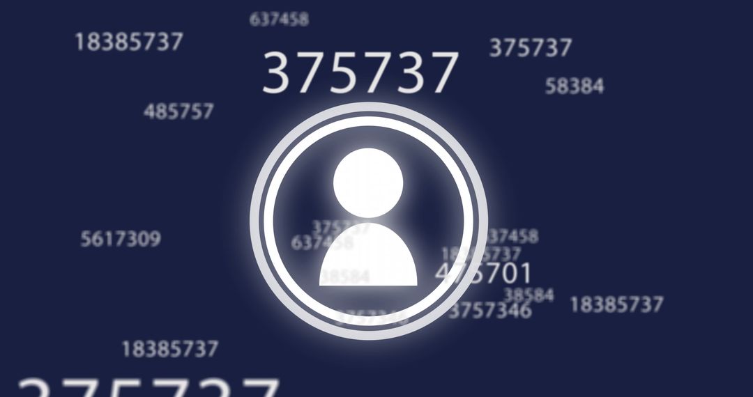 Data Analytics Concept with User Icon and Numerical Codes