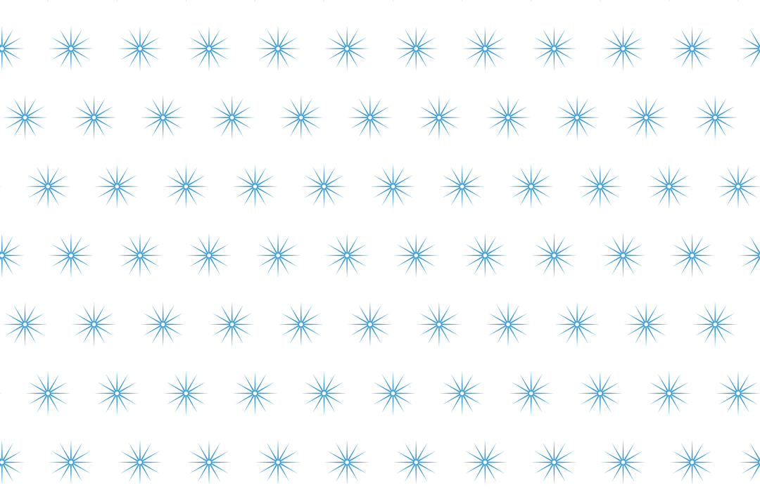 Seamless Blue Star Pattern with Transparent Background