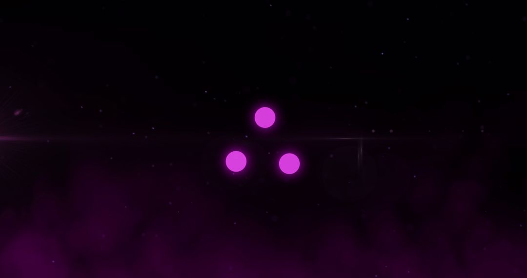 Glowing Pink Circles Symbolizing Loading Animation