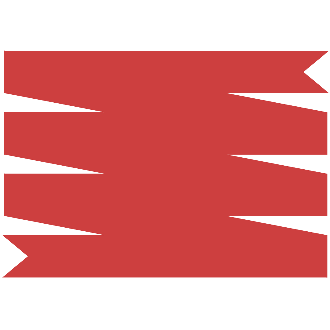 Red Abstract Shape Illustration on Transparent Background