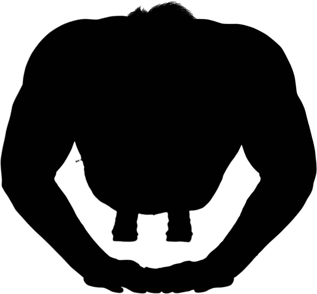 Transparent Silhouette of Athlete Performing High Jump