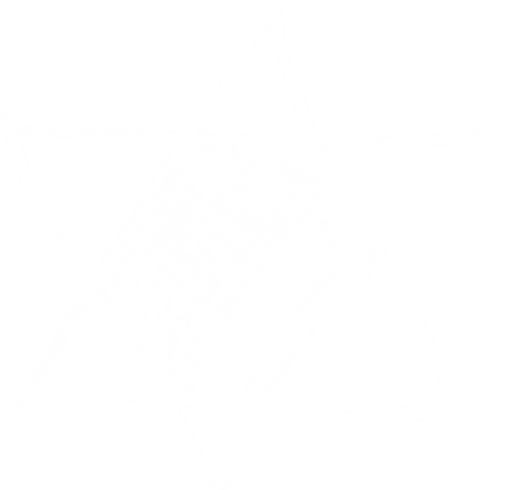 Abstract White Star on Transparent Background