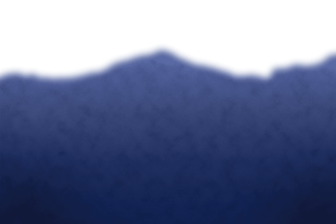 Nighttime Silhouette on Transparent Blue Gradient
