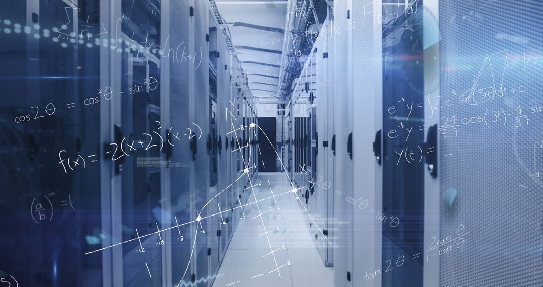 Data Processing and Mathematical Formulas in Server Room