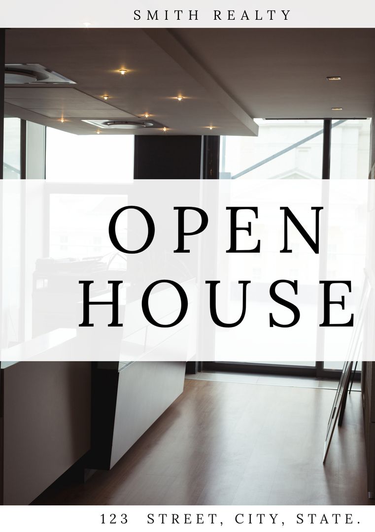 Modern Realty Open House Invitation Banner Template
