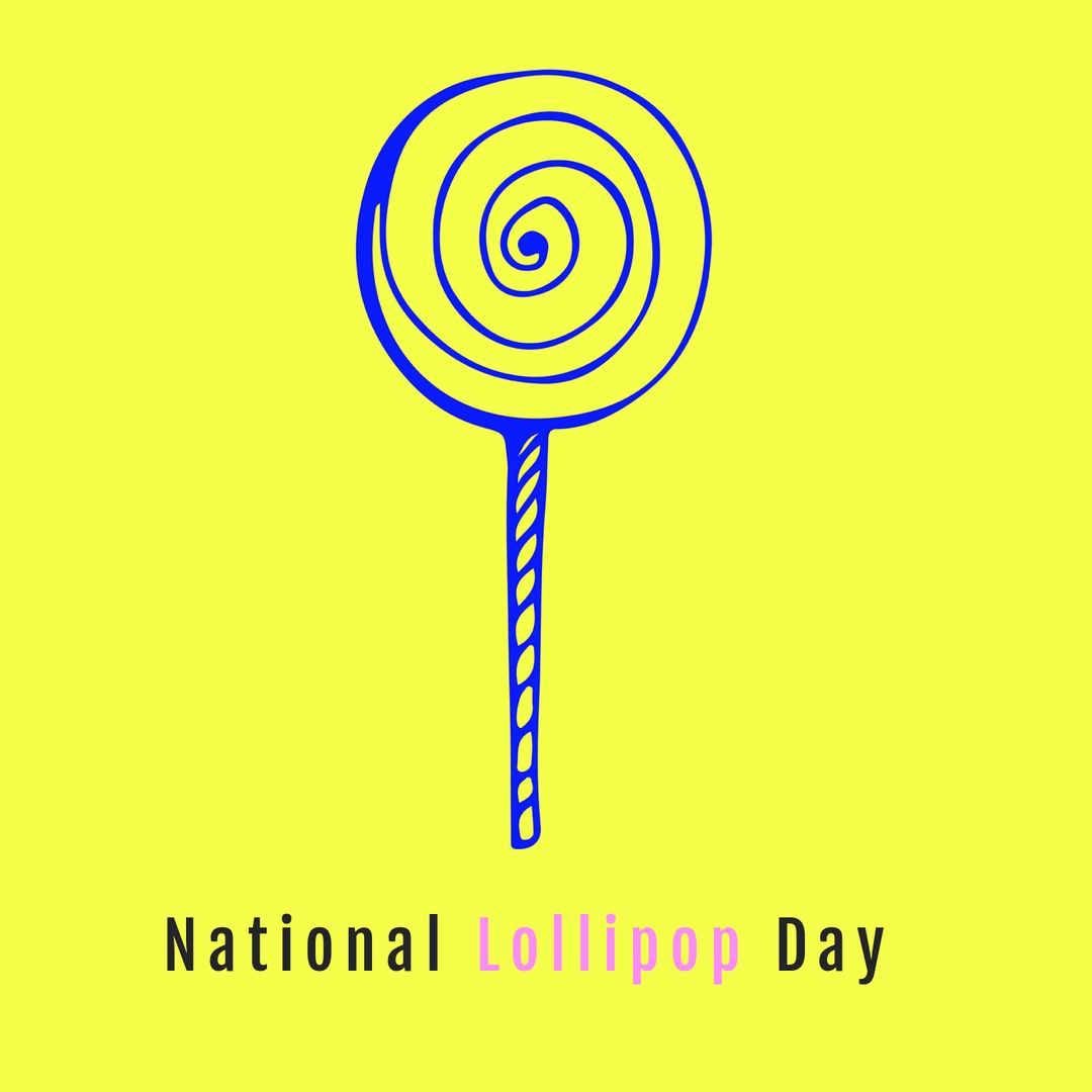 Illustration of Spiral Lollipop for National Lollipop Day Celebration