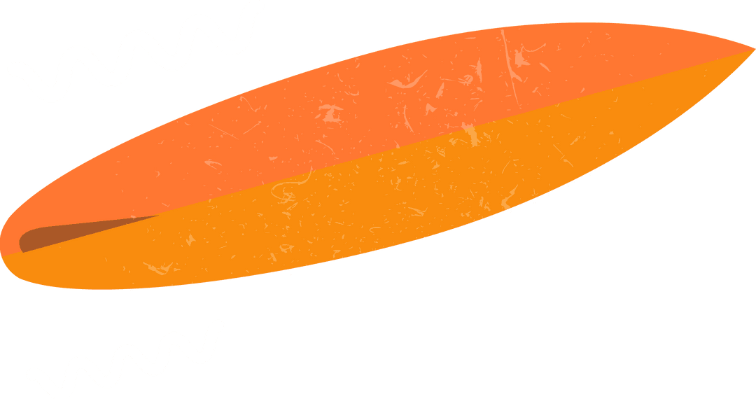 Transparent Vibrant Longboard with Abstract Waves