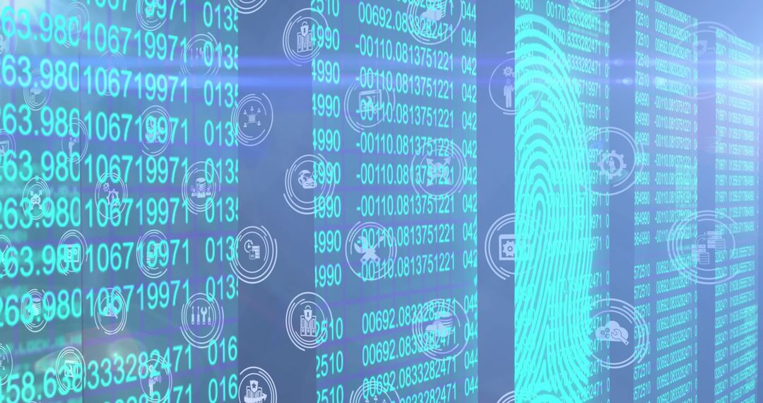 Digital Data Processing and Fingerprint Security Visualization