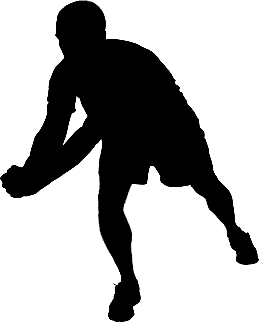 Volleyball Player Hitting Action Isolated on Transparent Background