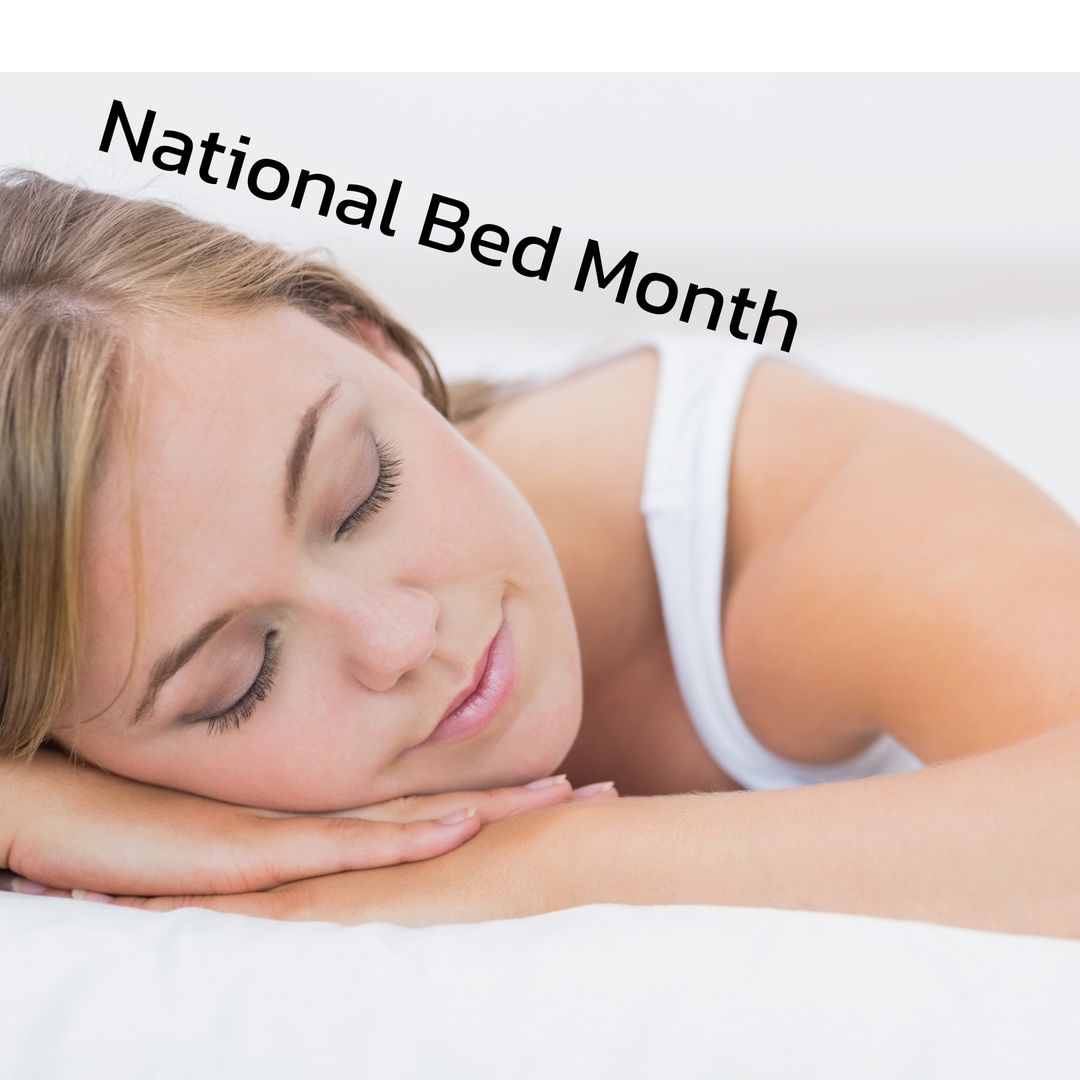 Serene Woman Sleeping Peacefully During National Bed Month Celebration - Download Free Stock Templates Pikwizard.com