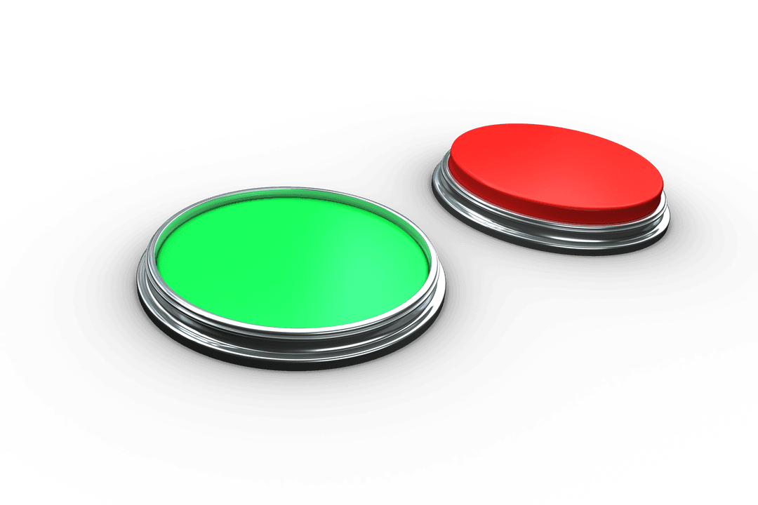 Transparent Design of Red and Green Push Button Set - Download Free Stock Images Pikwizard.com