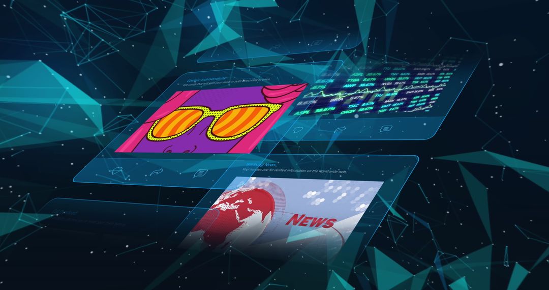 Dynamic Digital Interface with Social Media Connections