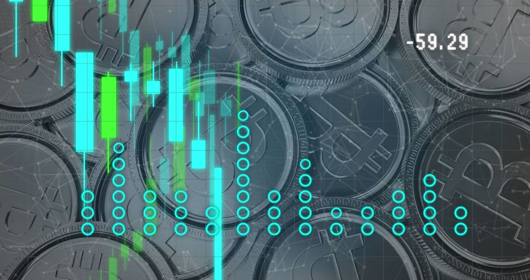 Data Processing Over Silver Bitcoins Reflecting Financial Trends