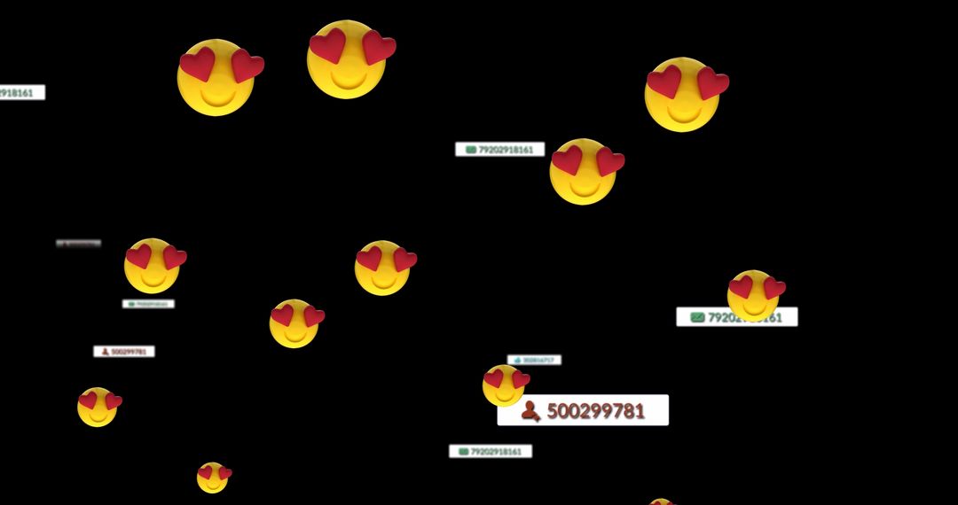 Heart Eyes Emojis and Messages in Digital Communication