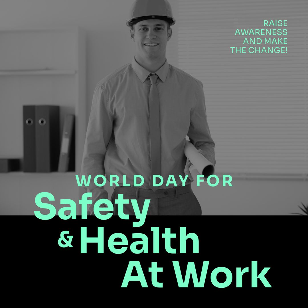 Architect Promoting World Safety and Health at Work - Download Free Stock Templates Pikwizard.com