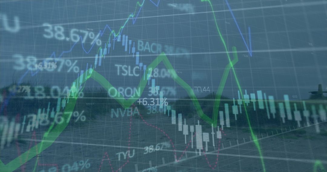 Financial Market Analysis Concept with Stock Exchange Data
