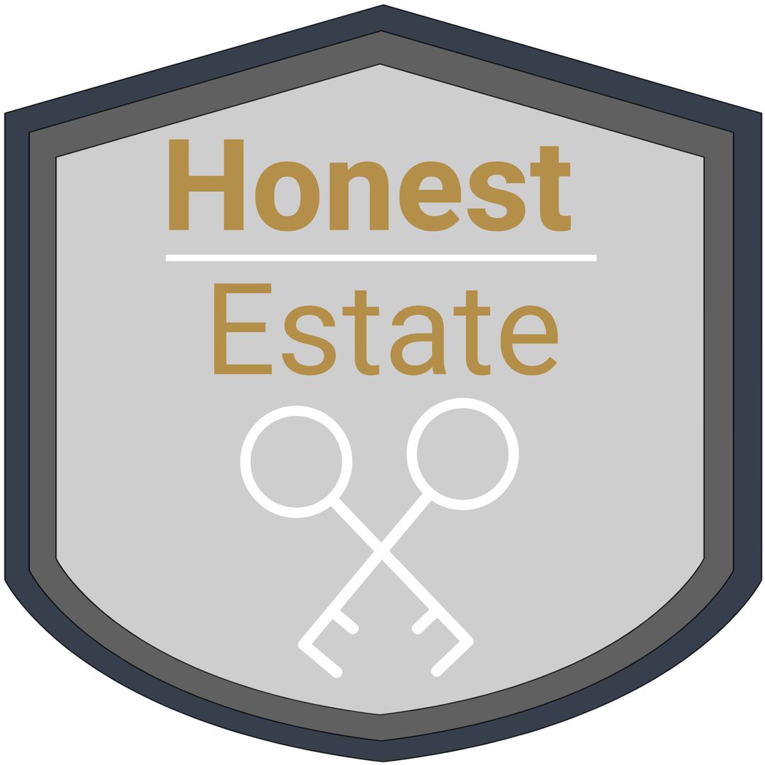 Trustworthy Real Estate Shield Emblem Featuring Crossed Keys