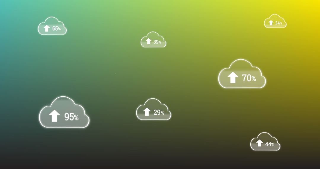 Cloud Computing Uploading Data Percentages Technology Concept - Free Images, Stock Photos and Pictures on Pikwizard.com